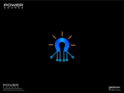 Power Source, Logo Brand Identity, Logo Design branding creative logo design electric logo logo logo branding logo maker logodesign logodesigner logomark logos power power source logo