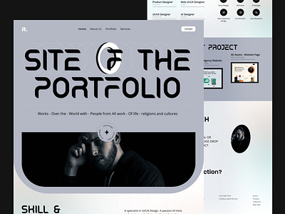 Personal Portfolio - Website Landing Page Design branding design landing page personal portfolio portfolio landing page portfolio page portfolio site portfolio template portfolio website product design responsive typography ui uiux user interface ux web design web site webdesign