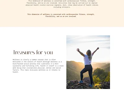WellnessLanding Page branding graphic design landing page ui ui design wellness ui
