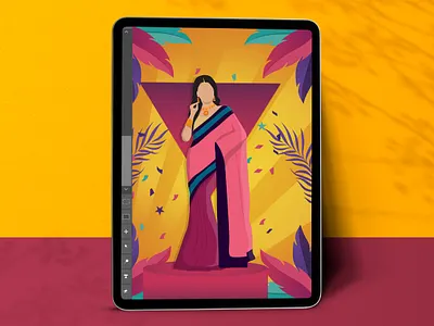 Female Portrait Illustration artwork clothing design digital illustration female flat girl illustration illustration digital minimal model protrait vector