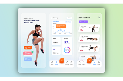 Fitness mobile app design design graphic design mobile app design ui ux