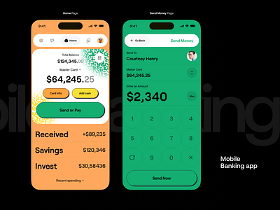 Mobile App: Banking bank banking banking app card coin design finance finance app financial fintech app mobile mobile app mobile app design money money transfer orix sajon savings transactions web3