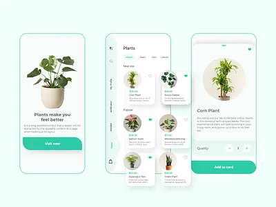 Plant Shop app design plant