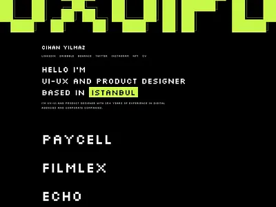 HelloCihan ui ux web
