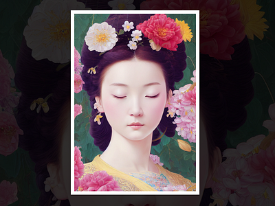 a Tang Dynasty princes aiart illustration midjourney