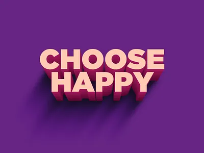 Choose happy choose happy font fontdesign happiness happy type typography