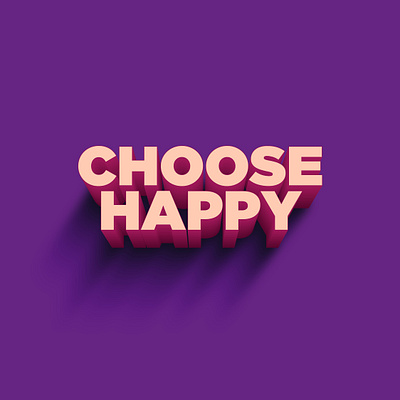 Choose happy choose happy font fontdesign happiness happy type typography