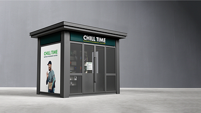 CHILL TIME. Signboard and banner design visualization 3d visualization banner design beer chill time logotype signboard мережа розливних напоїв