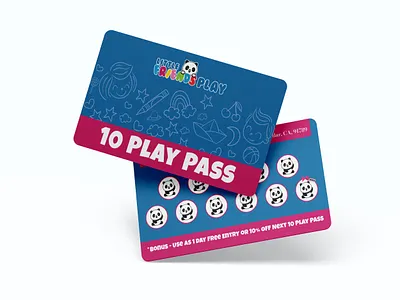Loyalty Card Design For Little Friends Play bonus card branding card design card print design gift card gift voucher loyalty card loyalty program membership card post card design punch card reward card stationary design voucher design