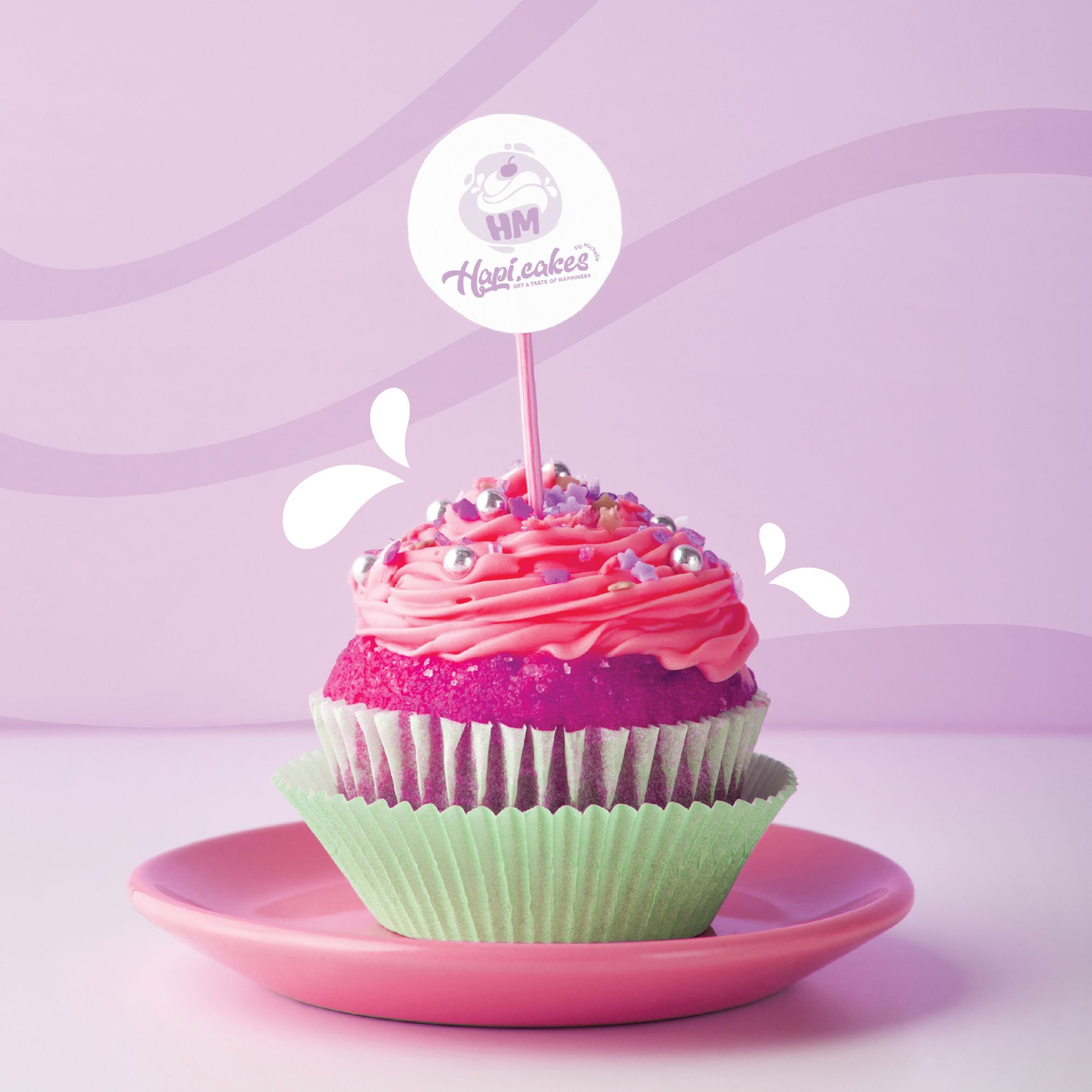 HAPI.CAKES BRAND IDENTITY branding design graphic design illustration logo logo design vector