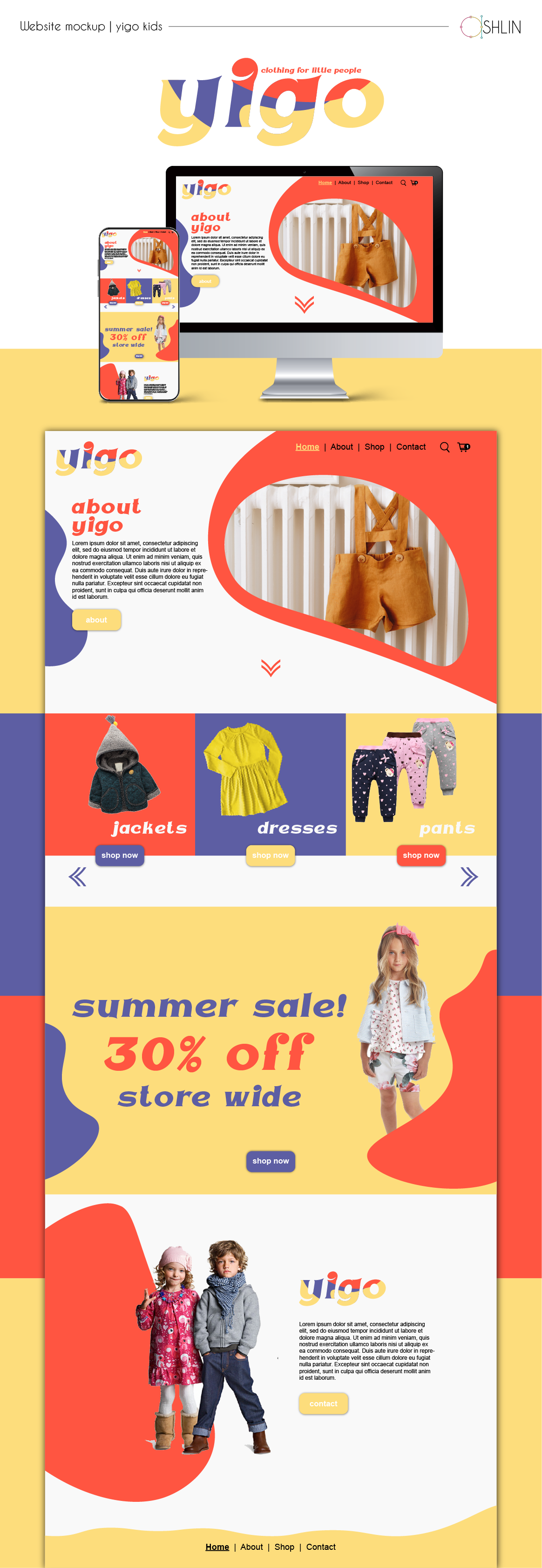 kids designer websites