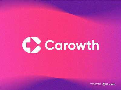 Carowth - Logo Design - Letter C + Arrow - Brand Logo ai start up business arrow brand identity designer branding c d e f g h i j k l m n o corporate identity gradient grow grow business growth investment investment data technology logo management tech logotype marketing type identity minimal modern p q r s t u v w vector