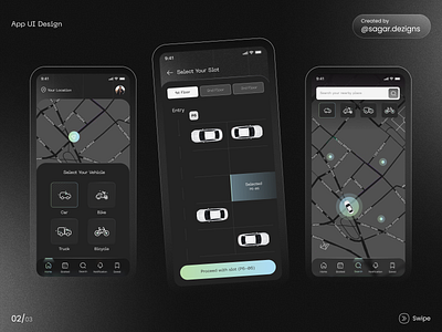 Car Parking Finder design mobile app parking app ui mobile app ui design parking app ui