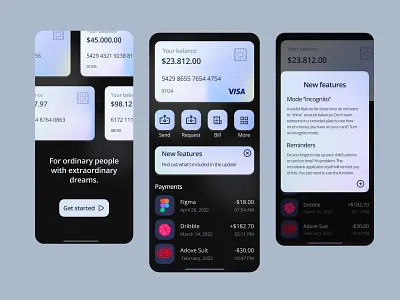 Banking, Mobile app app bank banking banking app branding design figma finance finance app graphic design mobile app ui