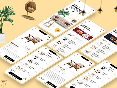 Furniture Shop Mobile App app ui figma fron end developer furniture furniture mobile app furniture shop mobile app graphic design illustration mobile app design mobile app ui ui ui design uiux user interface