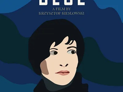 Blue - Krzysztof Kieślowski design illustration movie