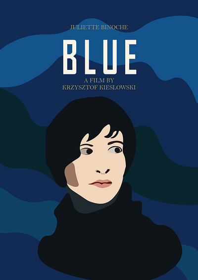 Blue - Krzysztof Kieślowski design illustration movie