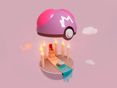 Pokemon MasterBall 3D 3d