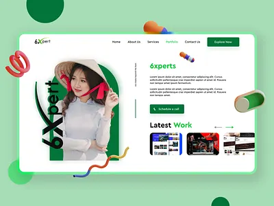 Agency Website Landing Page Design agency landing page agency website design graphic design kit landing page portfolio ui