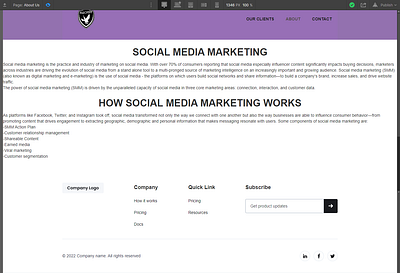 WEBFLOW ABOUT US PAGE design web design