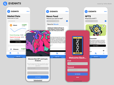 EVENNTII - a web3 app graphic design logo ui