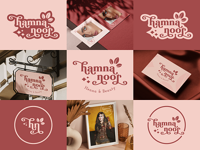 Hamna Noor (Henna & Beauty) - Logo | Brand Identity beauty beauty logo beauty saloon logo branding creative creative logo design female female logos feminine logo graphic design henna logo illustration logo logofolio logos logotype saloon logo typography typologo