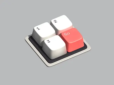 Tiny Keyboard in 3D