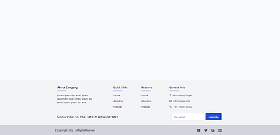 Tailwind CSS Footer css html tailwind css uiux web design