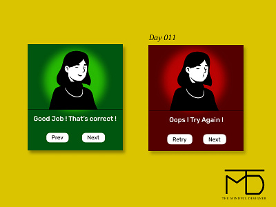 Day 011 - Flash Message dailydesign dailyui day011 design happydesigner ui ux