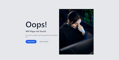 Tailwind CSS Error Page css html tailwind css uiux web design