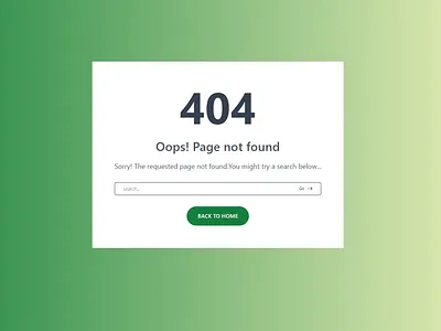Tailwind CSS Error Page css html tailwind css uiux web design