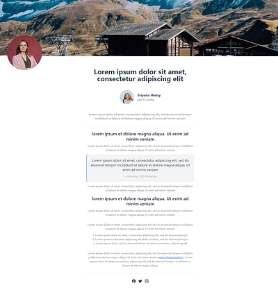 Tailwind CSS Single Page css html tailwind css uiux web design