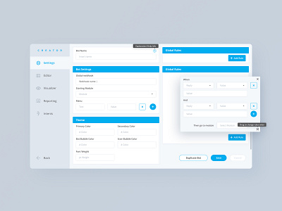 UI : Content Creator Settings design interaction design product responsive ui ux web