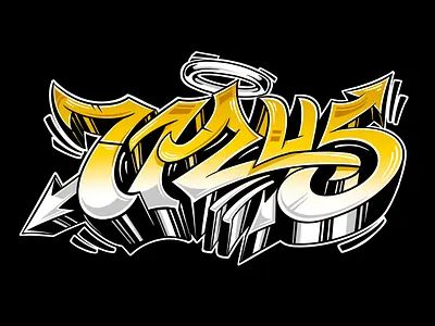 71245 artwork design graffiti illustration lettering logo typography vector