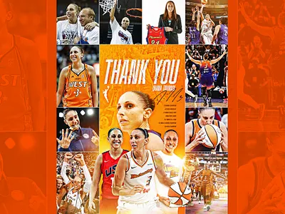 Diana Taurasi - Retired adobe photoshop basketball creative design graphic photoshop retirement social social media typography wnba