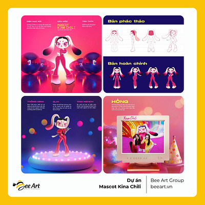 TOP DỰ ÁN THIẾT KẾ ẤN TƯỢNG THÁNG 02/2025 branding branding identity logo design mascot design