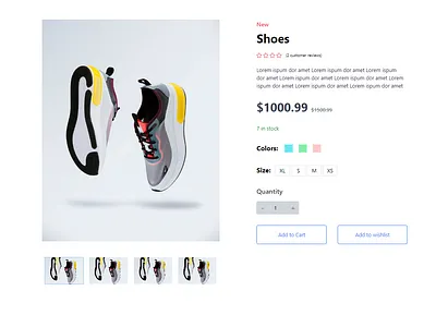 Tailwind CSS Product Detail css html tailwind css uiux web design