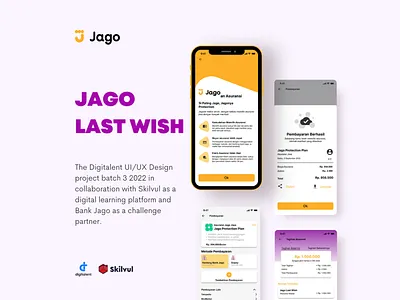 Bank Jago life insurance features app branding design ui ux