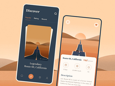 Travel service - Mobile app app design branding digital product design figma graphic design landing page logo mobile app design mobile app design company product design responsive design ui uiux design ux visual design website design website design company websitedesignagency websitedesigntrends wireframe