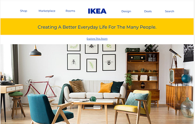 IKEA Landing Page Redesign branding design graphic design ui