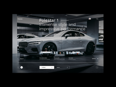 #130 - Concept shots automotive car design electric electricity flat homepage hybrid minimalism polestar power ui ux vehicle volvo webdesign webdesigner website