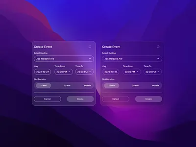 Create Event Section - Glassmorphism ✨ 3d animation app branding design designing dribbble graphic design icon illustration logo minimal motion graphics popular trending typography ui ux vector web