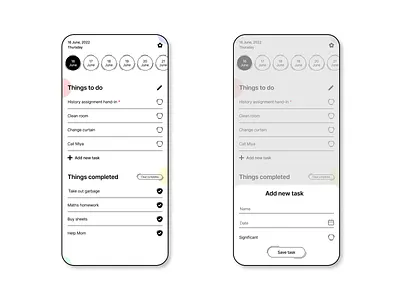 ToDo List daily ui design mobile todo list ui