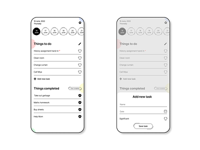 ToDo List daily ui design mobile todo list ui