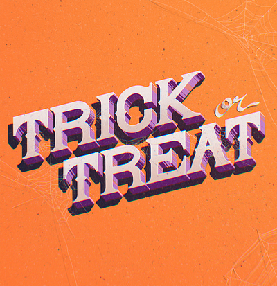 Trick or Treat 2d design graphic design halloween halloween typography illustration lettering procreate treat trick trick or treat type typography typography design