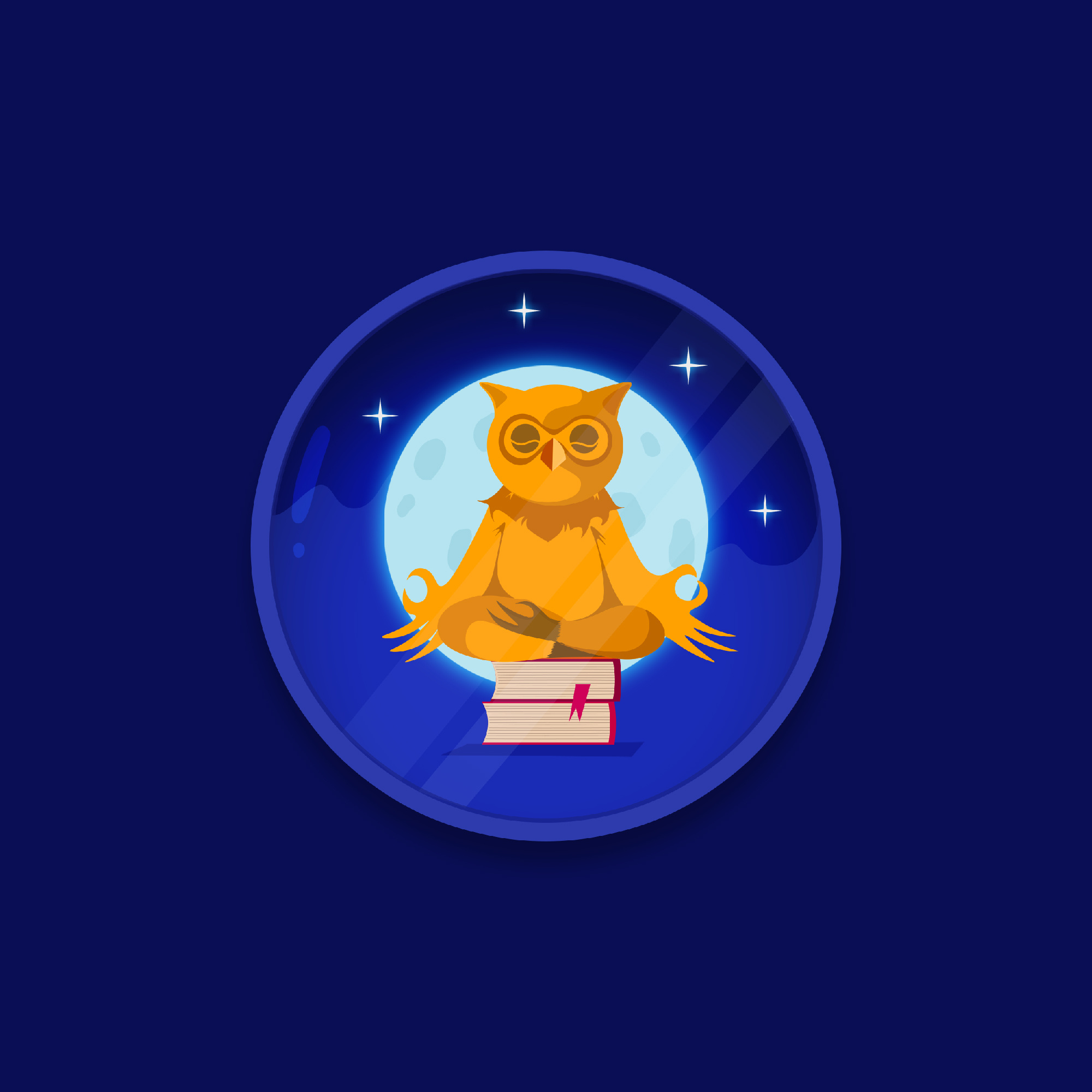 Digital Badges for technology company badges branding cartoon character chracter design company design graphic artist graphic design icons illustration owl owl character tech vector