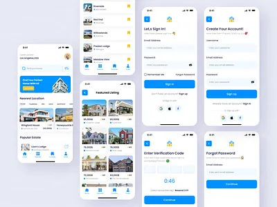 Realty - Real Estate App Design app design fintech fintech app investment ios app mobile mobile app mobile app design property app real estate real estate agency real estate app realtor ui design uiux ux design