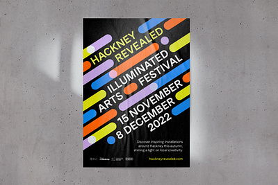 Hackney Revealed Event art brand branding design event festival graphic design installationart logo poster