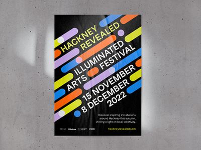 Hackney Revealed Event art brand branding design event festival graphic design installationart logo poster