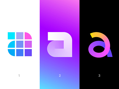 Lower case "a" monograms ( for sale ) a aa aaa app blockchain branding crypto gradient icon letter line logo mark marketing monogram photo photos social media tehcnology vadim carazan